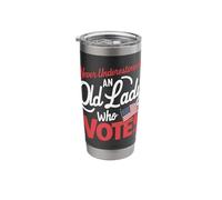 Never Underestimate an Old Lady Who Votes Stainless Steel Insulated Tumbler