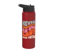 Never Underestimate an Old Lady Who Votes Stainless Steel Insulated Water Bottle