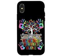 Never Underestimate An Old Man Brilliant Autistic Brain men Case for iPhone X/XS