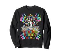 Never Underestimate An Old Man Brilliant Autistic Brain men Sweatshirt