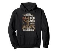 Never Underestimate An Old Man Chainsaw in His Eighties Pullover Hoodie