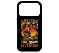 Never Underestimate An Old Man Chainsaw in His Seventies Case for iPhone 17 Pro