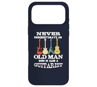 Never Underestimate an Old Man Guitarist Funny Guitar Case for iPhone 17 Pro Max