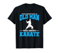 Never Underestimate An Old Man Karate Graphic T-Shirt
