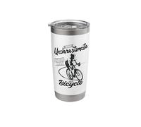Never Underestimate an Old Man On a Bicycle, Men Cycling Stainless Steel Insulated Tumbler