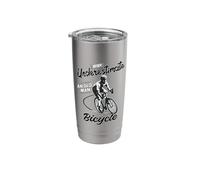 Never Underestimate an Old Man On a Bicycle, Men Cycling Stainless Steel Insulated Tumbler