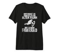 Never Underestimate an Old man on a Bike in the Jump Premium T-Shirt