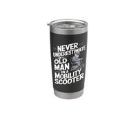 Never Underestimate an Old Man On A Mobility Scooter Stainless Steel Insulated Tumbler