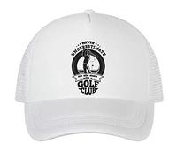 Never Underestimate an Old Man Whit a Golf Club Birthday Idea Adjustable Mesh Baseball Cap-Trucker Hat. (White)