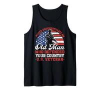 Never Underestimate an Old Man Who Defended Your Country US Tank Top