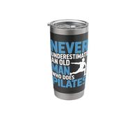 Never Underestimate an Old Man Who Does Pilates Stainless Steel Insulated Tumbler