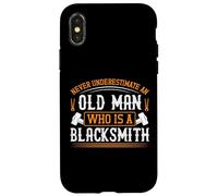 Never underestimate an old man who is a blacksmith Case for iPhone X/XS