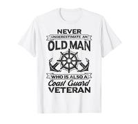 Never Underestimate An Old Man Who Is Also A Coast Guard T-Shirt