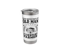 Never Underestimate an Old Man Who is Also A Farmer Stainless Steel Insulated Tumbler