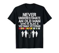 Never Underestimate an Old Man Who is Also A Vietnam Veteran T-Shirt