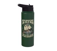 Never Underestimate an Old Man Who is Sailing in Seventies Stainless Steel Insulated Water Bottle