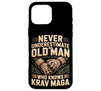 Never Underestimate An Old Man Who Knows Krav Maga Case for iPhone 16 Pro Max