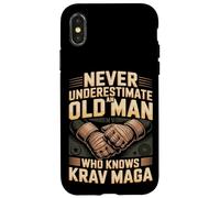 Never Underestimate An Old Man Who Knows Krav Maga Case for iPhone X/XS