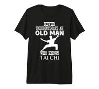 Never Underestimate an Old Man Who Knows Tai Chi Costume Premium T-Shirt