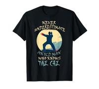 Never Underestimate An Old Man Who Knows Tai Chi Grandpa T-Shirt