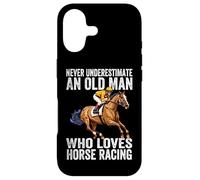 Never Underestimate An Old Man Who Loves Horse Racing Horses Case for iPhone 17