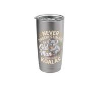Never Underestimate an Old Man Who Loves Koalas Stainless Steel Insulated Tumbler