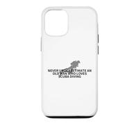 Never Underestimate An Old Man Who Loves Scuba Diving Case for iPhone 12/12 Pro