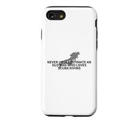 Never Underestimate An Old Man Who Loves Scuba Diving Case for iPhone SE (2020) / 7/8