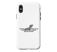 Never Underestimate An Old Man Who Loves Scuba Diving Case for iPhone X/XS