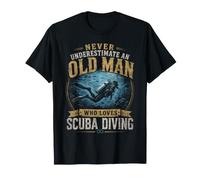 Never Underestimate an Old Man Who Loves Scuba Diving T-Shirt