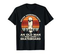 Never Underestimate An Old Man Who Loves Skateboard T-Shirt
