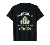 Never Underestimate An Old Man Who Plays Chess T-Shirt