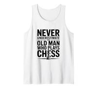 Never Underestimate an Old Man Who Plays Chess Tank Top