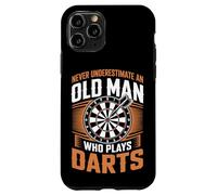 Never Underestimate An Old Man Who Plays Darts Case for iPhone 11 Pro