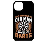 Never Underestimate An Old Man Who Plays Darts Case for iPhone 13