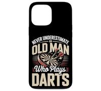 Never Underestimate An Old Man Who Plays Darts Case for iPhone 13 Pro Max