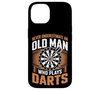 Never Underestimate An Old Man Who Plays Darts Case for iPhone 14