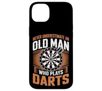 Never Underestimate An Old Man Who Plays Darts Case for iPhone 14 Plus
