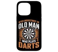Never Underestimate An Old Man Who Plays Darts Case for iPhone 14 Pro Max