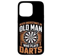Never Underestimate An Old Man Who Plays Darts Case for iPhone 15 Pro Max