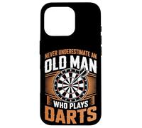 Never Underestimate An Old Man Who Plays Darts Case for iPhone 16 Pro