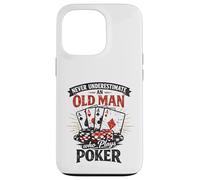 Never Underestimate An Old Man Who Plays Poker Case for iPhone 13 Pro
