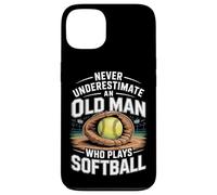 Never Underestimate An Old Man Who Plays Softball Case for iPhone 13