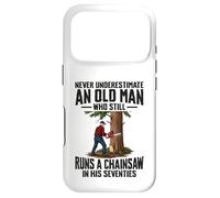 Never Underestimate An Old Man Who Runs A Chainsaw 70 Years Case for iPhone 17 Pro