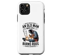 Never Underestimate an Old Man Who Still Burns Rods in 70s Case for iPhone 11 Pro