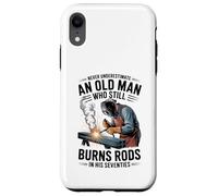 Never Underestimate an Old Man Who Still Burns Rods in 70s Case for iPhone XR