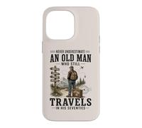 Never Underestimate An Old Man Who Travels In His Seventies Case for iPhone 14 Pro Max