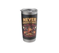 Never Underestimate an Old Man Who was A Firefighter Stainless Steel Insulated Tumbler