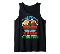 Never Underestimate an Old Man Who was Born in June 1965 Tank Top