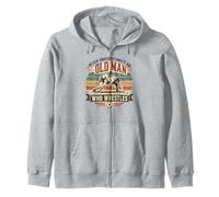 Never Underestimate an Old Man Who Wrestles Wrestling Zip Hoodie